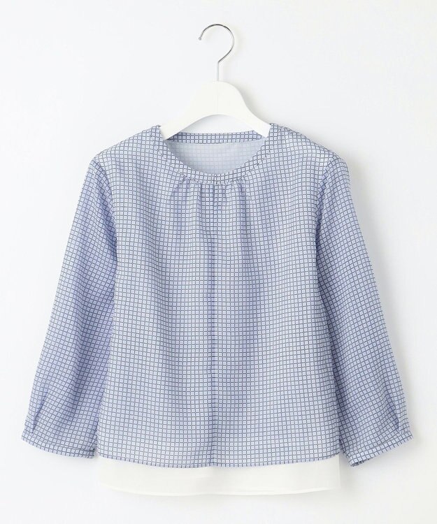 J.PRESS LADIES チェックプリント カットソー サックスベース系