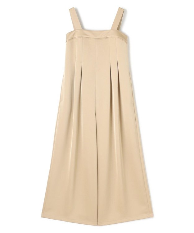 uncrave シャイニーダブルサテン オールインワン ゴールドベージュ