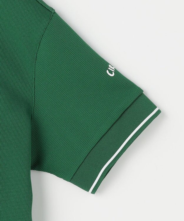 PW CIRCULUS 【WOMEN】ミニワッフル鹿の子ポロ ゴルフウェア レディース グリーン系