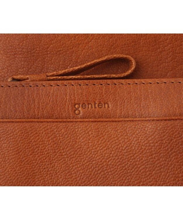 genten ゴートベーシック 二つ折り財布 チャ
