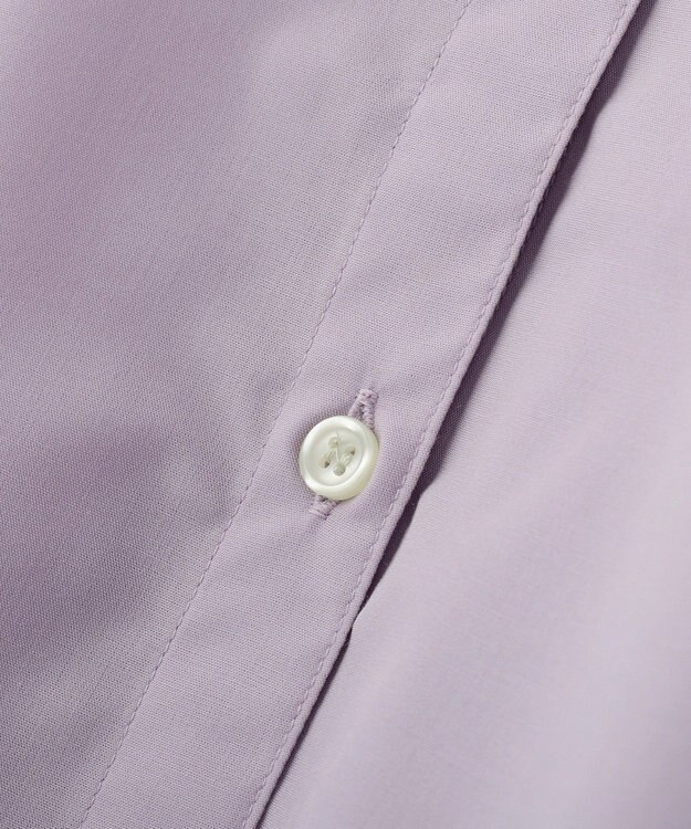Green Parks イージーケア抜け衿シャツ Purple