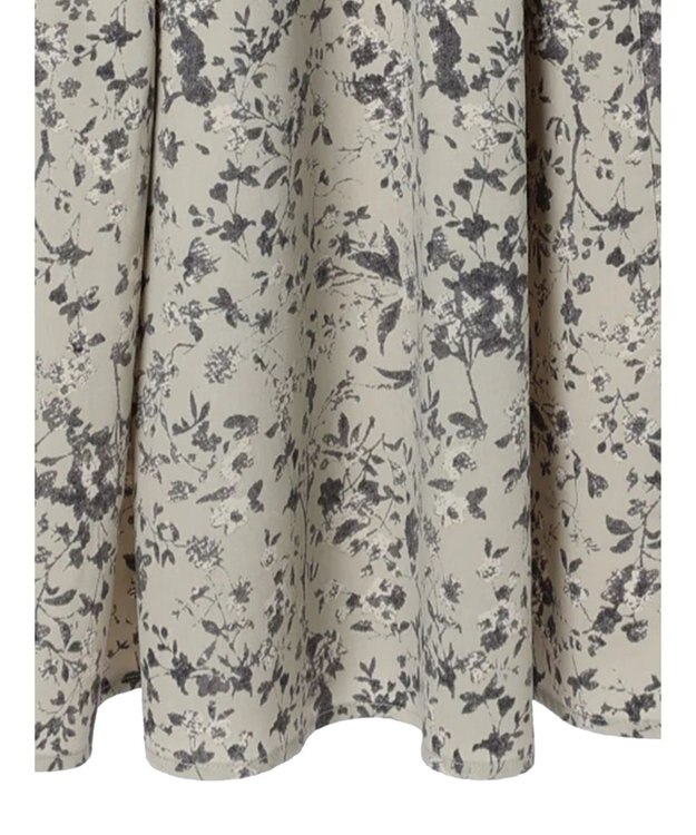 Green Parks ・ＥＬＥＮＣＡＲＥ　ＤＵＥ　リブ×フラワーキリカエワンピ Gray Mixture