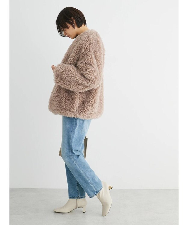 Green Parks ・ＥＬＥＮＣＡＲＥ　ＤＵＥ　シープファーノーカラーコート Beige