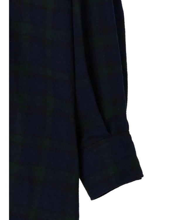 Green Parks ネルチェックシャツ Black Watch Green