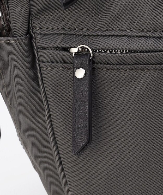 LA BAGAGERIE 【MONICA】サイドジップ2WAYトートバッグ ダークグレー