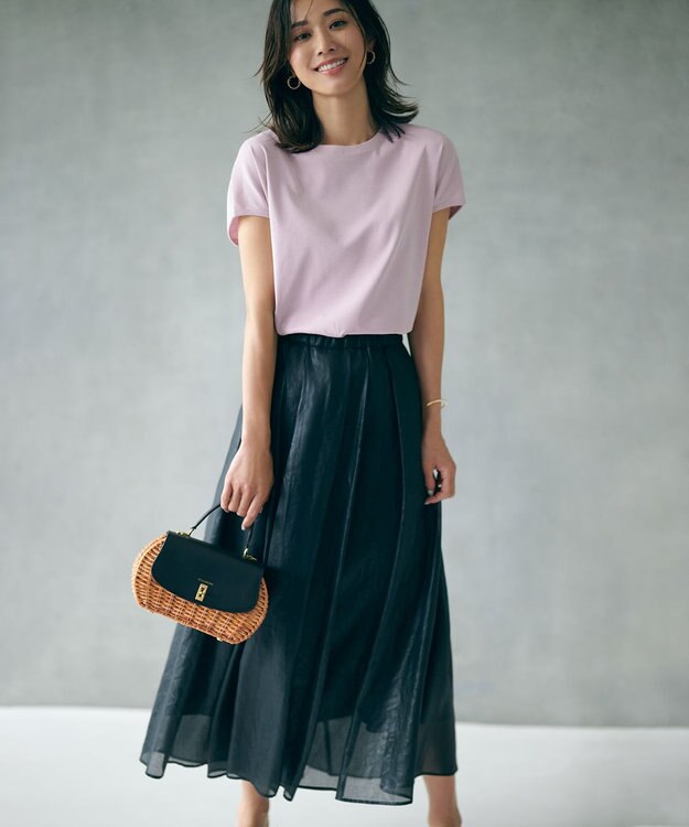 23区 【STORY7月号掲載】VIOLAdORO MIROスプリットラタン ショルダーバッグ ブラック系1