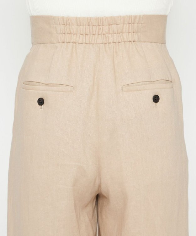 uncrave 【5周年企画・手洗い可】ライト リネン ワイドパンツ（uncrave STANDARD） ベージュ