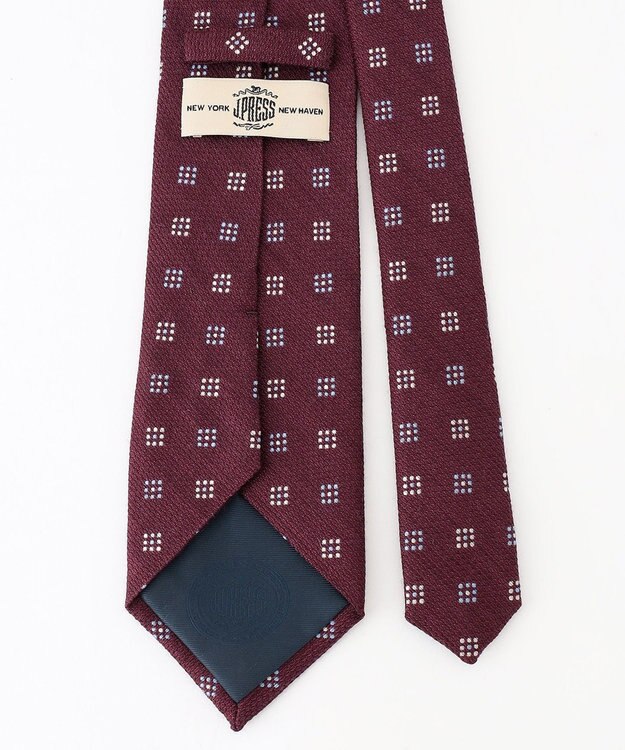 J.PRESS MEN ライトウェイトウールシルク 小紋柄ネクタイ ワイン系8