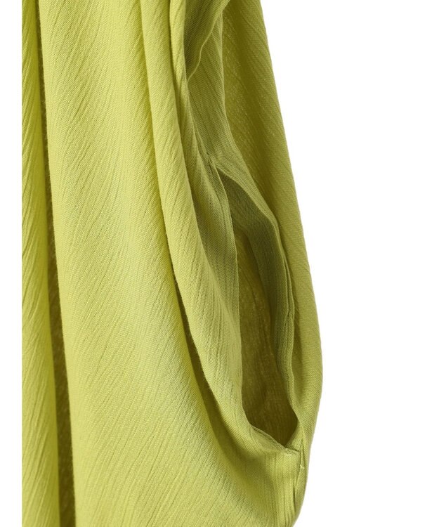 earth music&ecology レーヨンビッグシャツチュニック Lime Green