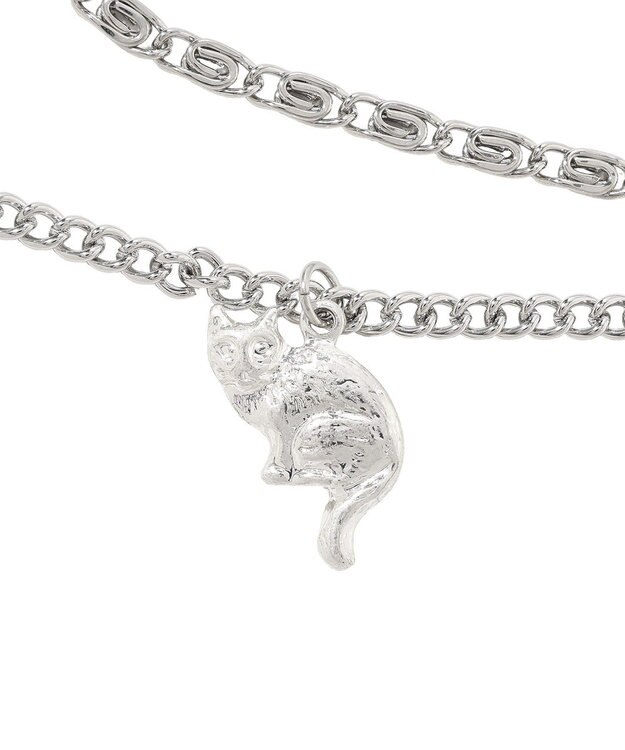 YECCA VECCA モチーフ4連ネックレス Silver