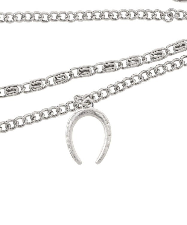YECCA VECCA モチーフ4連ネックレス Silver