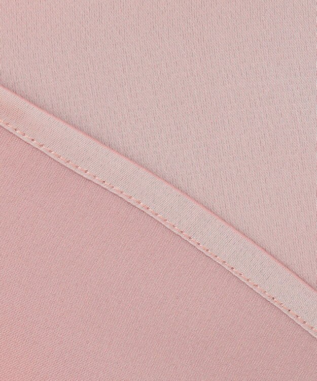 Feroux 【洗える】サテン ボウタイブラウス ピンク系