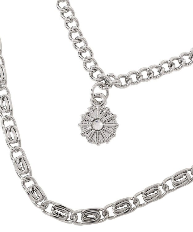 YECCA VECCA モチーフ4連ネックレス Silver