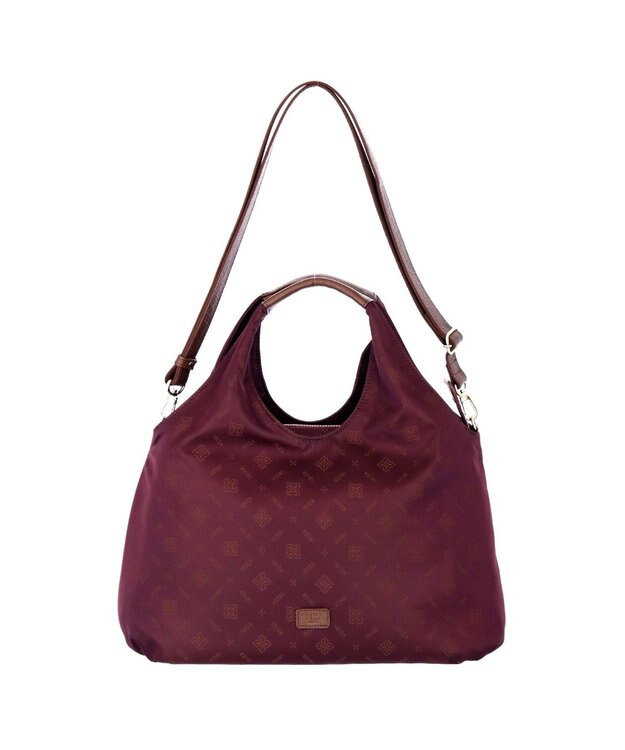 IBIZA ロゴナイロン　2WAYバッグ ピンクベージュ