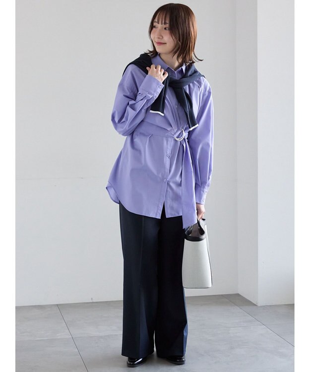 Te chichi パウダーツイルマリンスラックス《2026 spring catalog item》 ネイビー