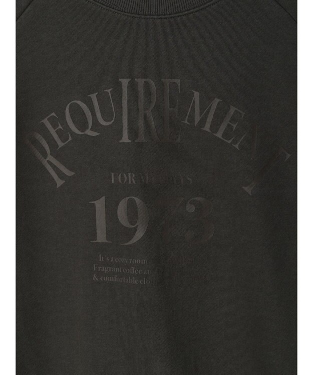 AMERICAN HOLIC ラグランロゴスウェット2 Charcoal Gray