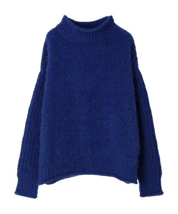 CRAFT STANDARD BOUTIQUE バスケットモールスタンドネックプルオーバー Blue