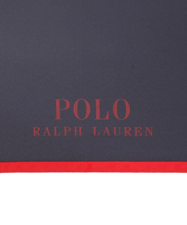 MOONBAT POLO RALPH LAUREN(ポロ ラルフローレン)FLAG BEAR 無地 5段折りたたみ傘 簡単開閉 ネイビーブルー