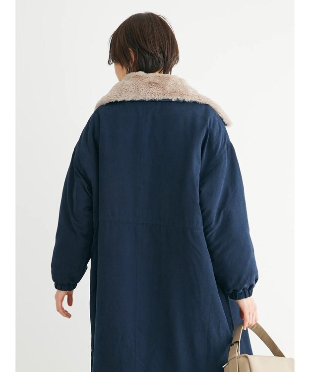 Green Parks ・ＥＬＥＮＣＡＲＥ　ＤＵＥ　中綿モッズロングコート Navy