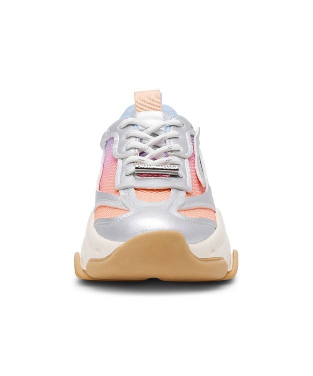 STEVE MADDEN POSSESSION-E-XS ECOボリュームスニーカー シルバーオンブレ