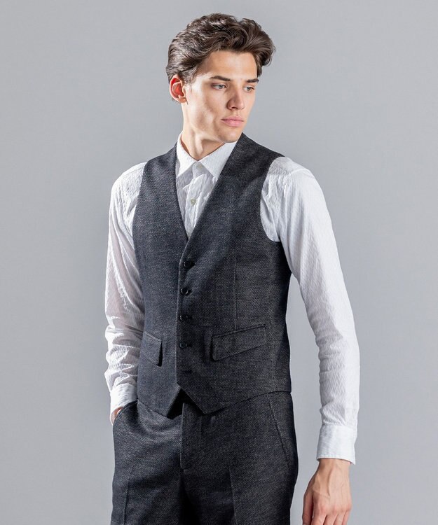 JOSEPH HOMME ドビージャーシー　ジレ カーキ系