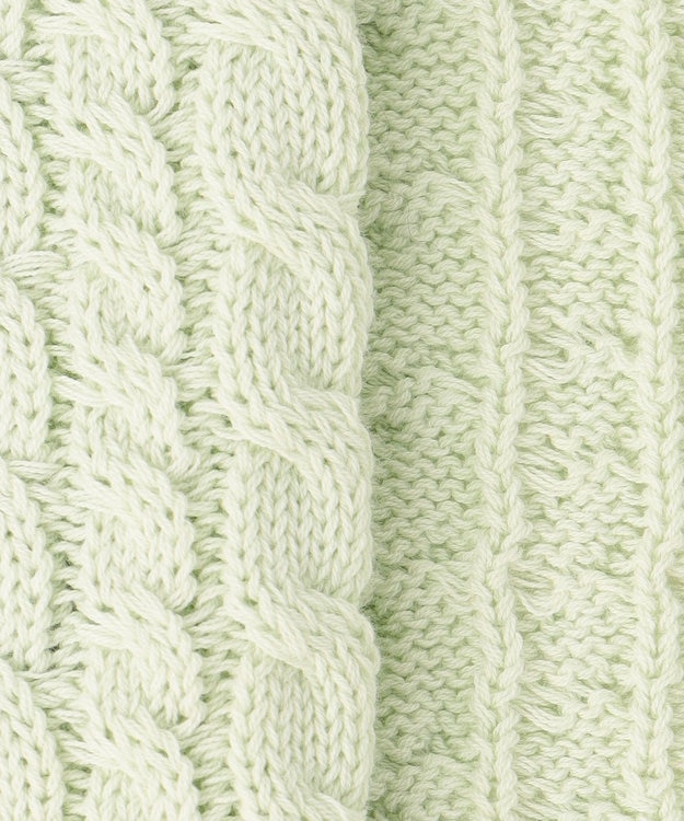 組曲 【WEB限定】CHAI ケーブルニットカーディガン ライムグリーン系