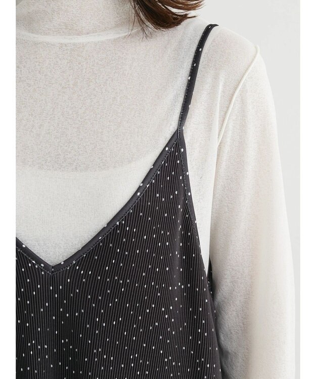 Green Parks 前後２ｗａｙ　プリーツキャミワンピース Dot