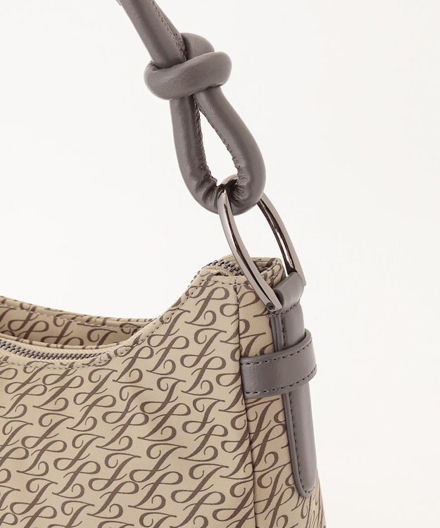 自由区 【撥水・2WAY】ナイロンノットワンショルダー バッグ ベージュ系1