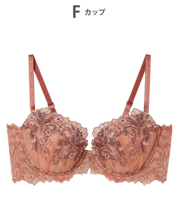 AMPHI ブラジャー ふっくらまる胸キープ 脇高設計 脇・背中スッキリ Gカップまで対応 大きいサイズ 【Hold Day Bra ホールドデイブラ】 BYJ305 アンフィ／ワコール