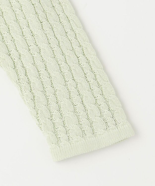 組曲 【WEB限定】CHAI ケーブルニットカーディガン ライムグリーン系