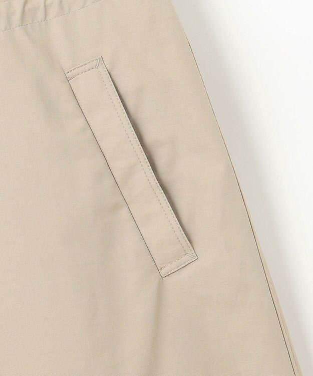 自由区 S 【撥水加工・洗える】コットンナイロンタッサーライナー付きスタンドカラー コート ベージュ