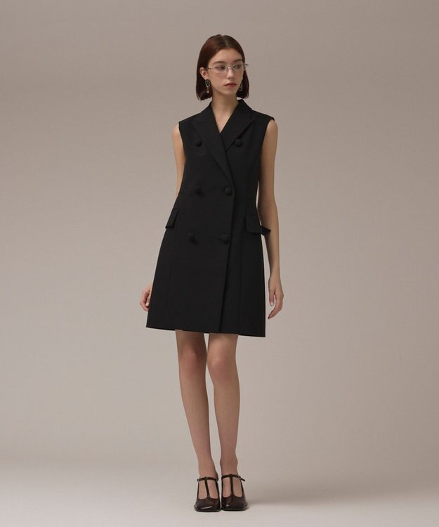 GRACE CONTINENTAL テーラードワンピース ブラック