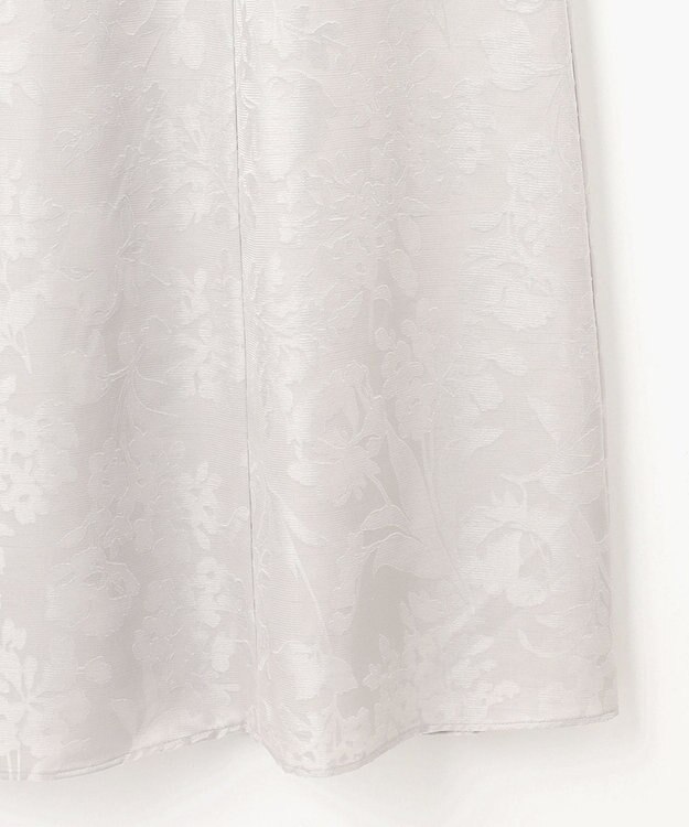 自由区 【洗える】オパールプリント ワンピース ライトグレー系