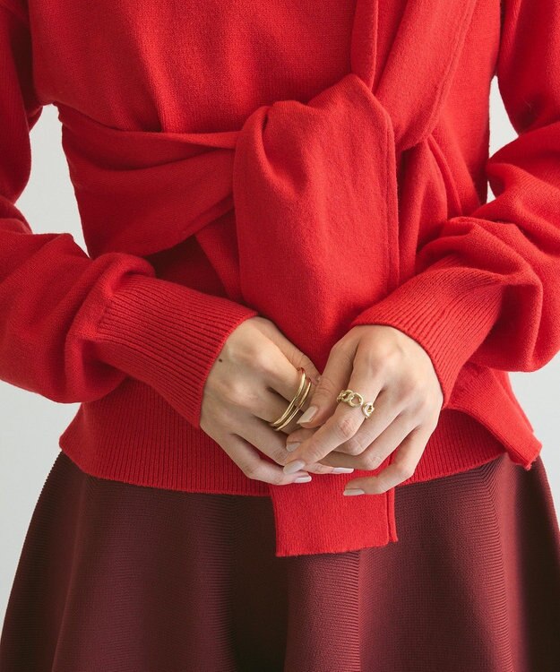 Green Parks armonia．ツイストレイヤードプルオーバー Red