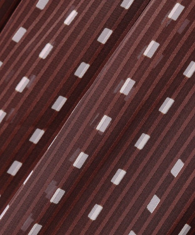 TOCCA 【ヨンア×大人百花×TOCCAコラボ・00サイズあり・洗える】ALLURING BEAUTY ドレス ブラウン×ピンク系