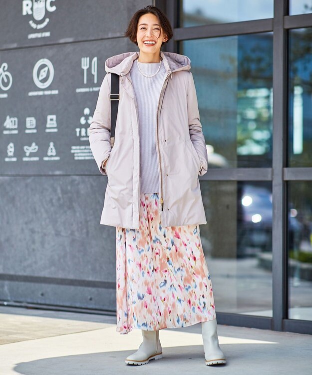 自由区 L 【洗える】ウールカシミヤ ハイネックニット (検索番号:JL27) アイボリー系