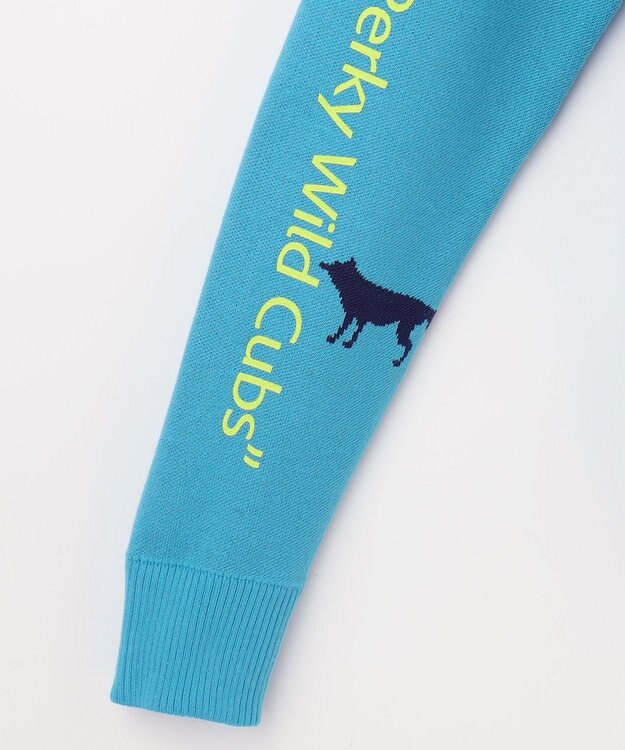 PW CIRCULUS 【こだわりシルエット/手洗い可】【WOMEN】フォックスモチーフニット ブルー系