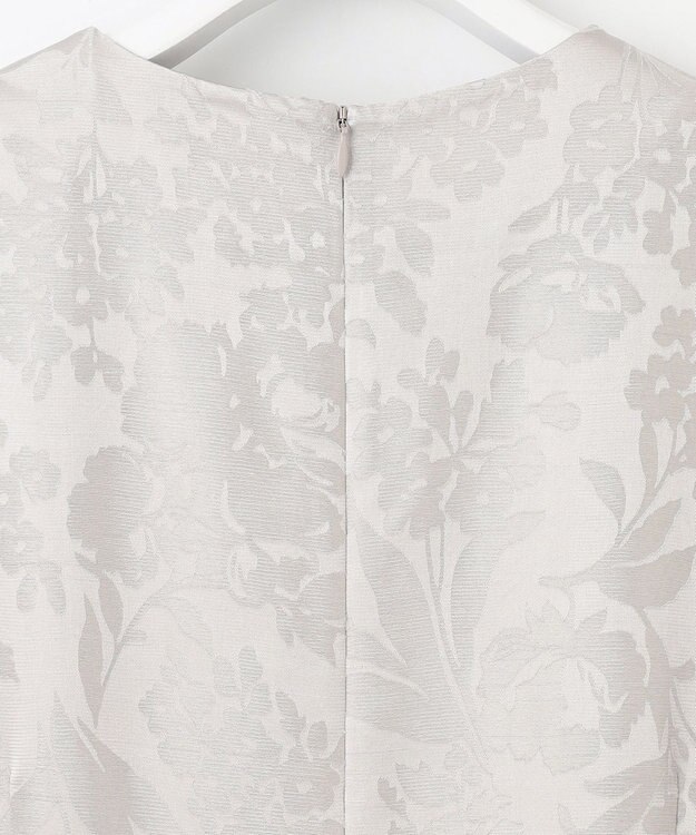 自由区 L 【洗える】オパールプリント ワンピース ライトグレー系