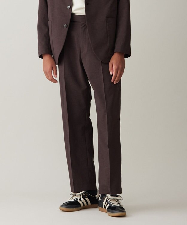 UNFILO MENS TENNEN TOUCH タックパンツ [24年春夏商品] ブラウン