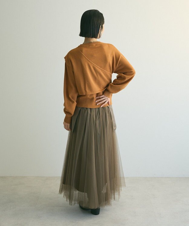 Green Parks armonia．ツイストレイヤードプルオーバー Camel