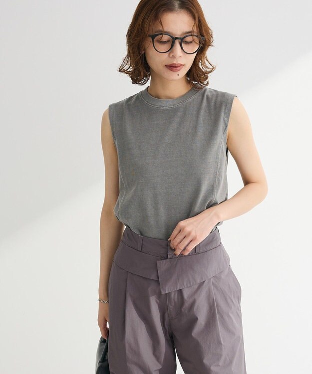 Green Parks ・ＤＯＵＢＬＥ　ＦＬＡＧＳ　ピグメント切替ノースリ Light Gray