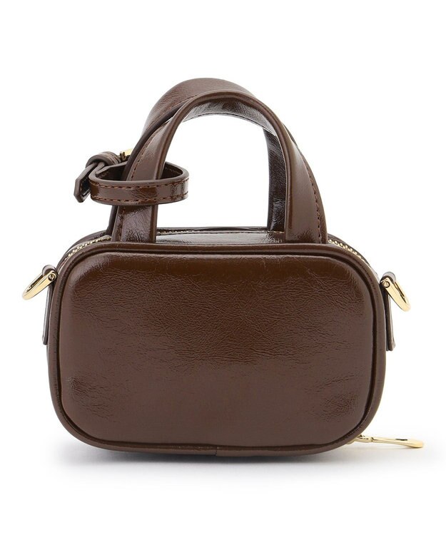 23区 【WEB&一部店舗限定】ミニ ボストン チャーム ダークブラウン系