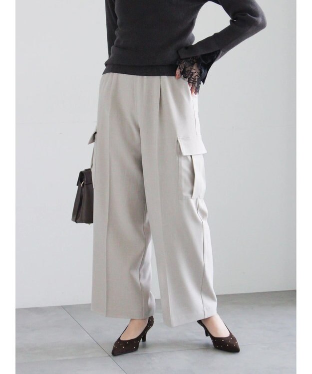 Te chichi イージーカーゴスラックス ベージュ