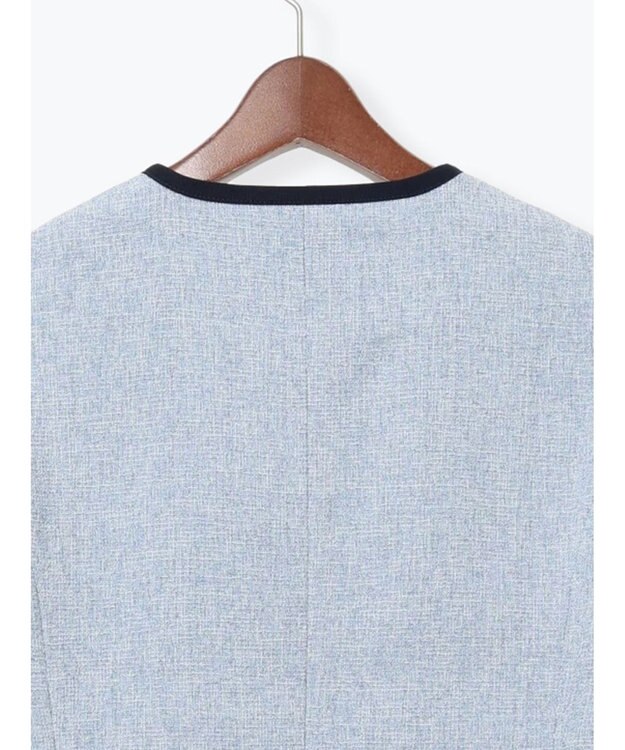 Te chichi ライトツイードバイカラージャケット《2026 spring catalog item》 ブルー