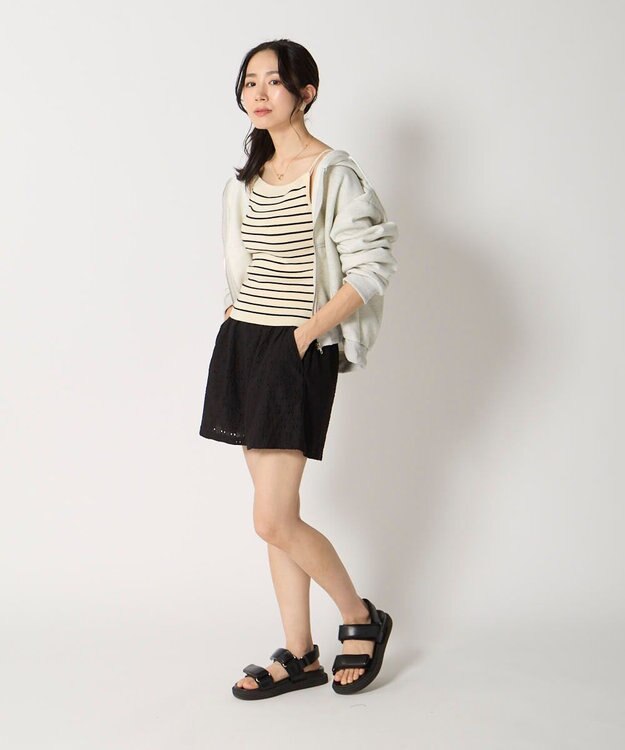 OP／FILA 【Ocean Pacific】レースショートパンツ ブラック