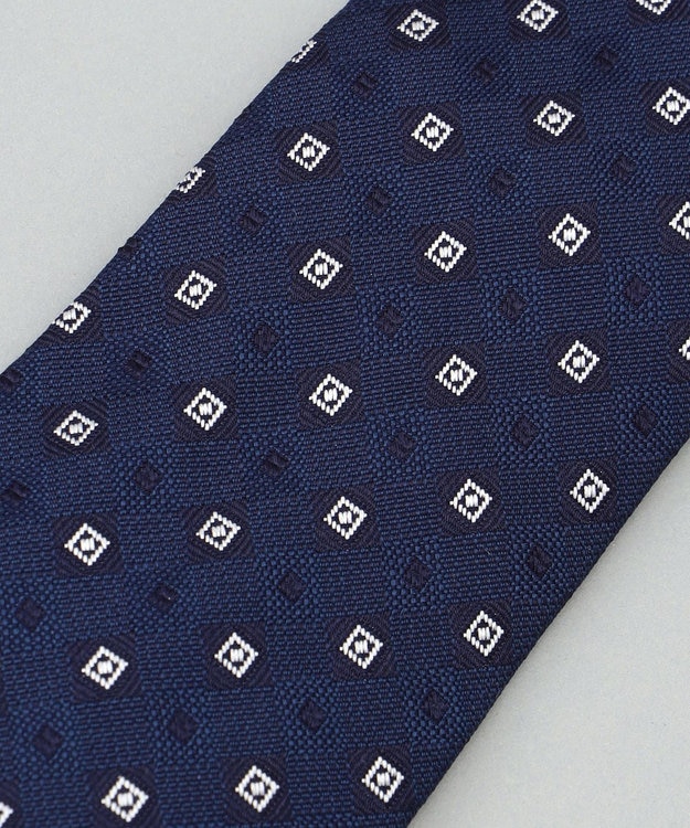 GOTAIRIKU 日本縫製/オリジナル柄【Fermo Fossati】ネクタイ_小紋柄 ネイビー系8