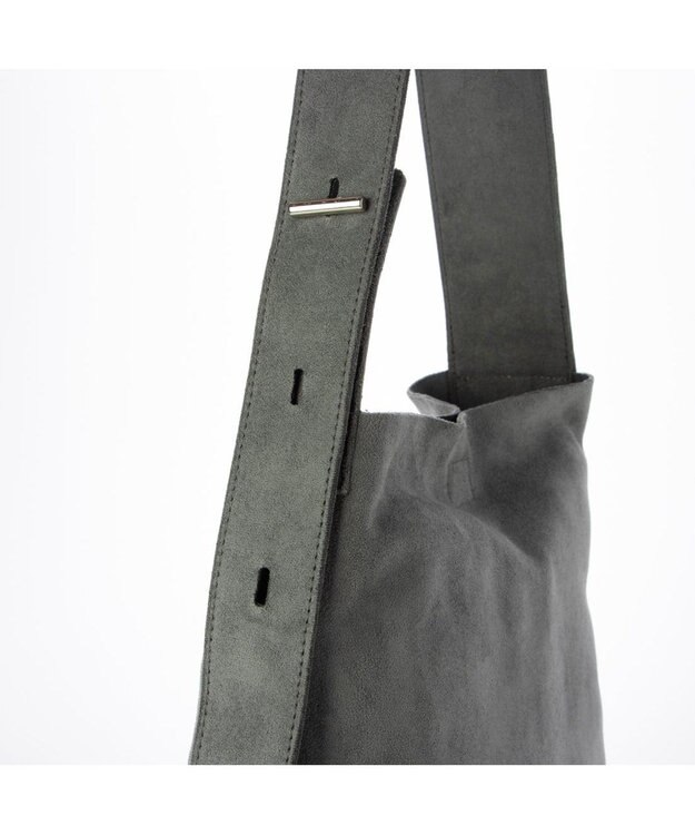 UNBILLION カシュカシュ cachecache / フェイクスエードホーボーバッグ ブルー