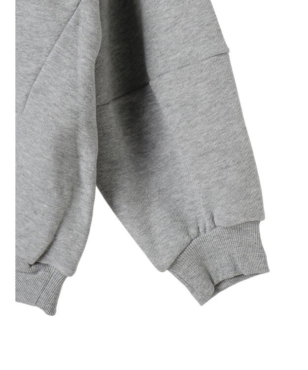 AMERICAN HOLIC ポケット付きバックドレープ裏毛プルオーバー Light Gray Mixture