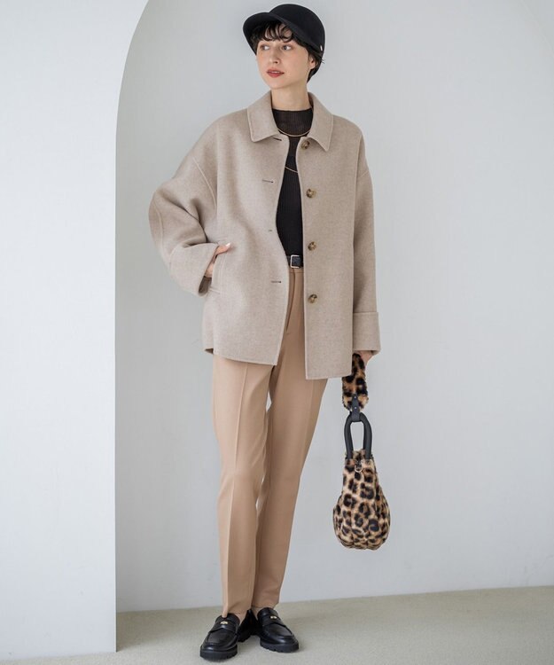 23区 【見上愛さん着用】フェルト キャップ ブラック系