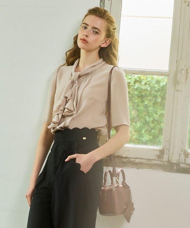 TOCCA CLAVIER LEATHER BOSTON BAG ボストンバッグ【古畑星夏さん着用】 ボルドー系